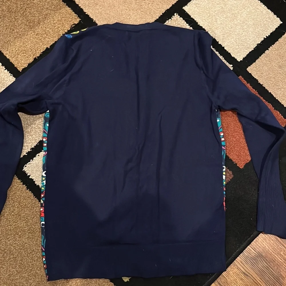 Women’s Merona Navy Multicolored Cardigan/sweater Large